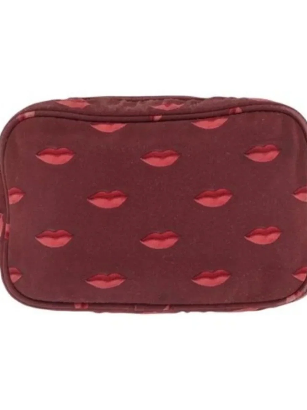 PRADA Chain Shoulder Bag Nylon Bordeaux Silver Auth BA10089 - Picture 2 of 16